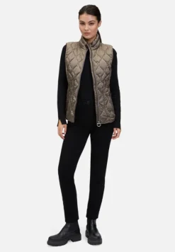 Betty Barclay Westen*Steppweste mit Stehkragen Taupe