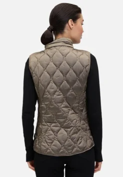 Betty Barclay Westen*Steppweste mit Stehkragen Taupe