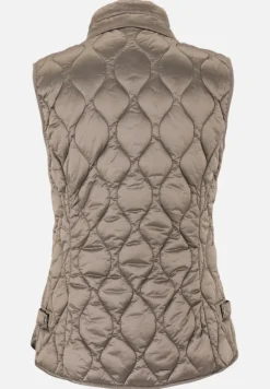 Betty Barclay Westen*Steppweste mit Stehkragen Taupe