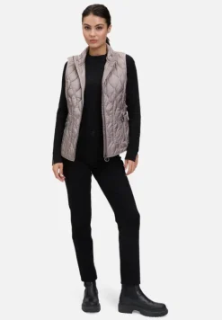 Betty Barclay Westen*Steppweste mit Stehkragen Hellbraun