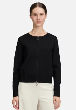 Betty Barclay Strick*Strick-Cardigan mit Reißverschluss Schwarz