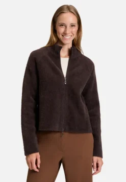 Betty Barclay Strick|Jacken*Strick-Cardigan mit Reißverschluss Light Maroon