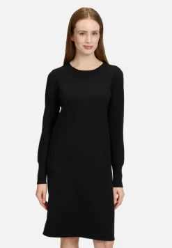 Betty Barclay Basics|Kleider*Strickkleid mit Rundhalsausschnitt Schwarz