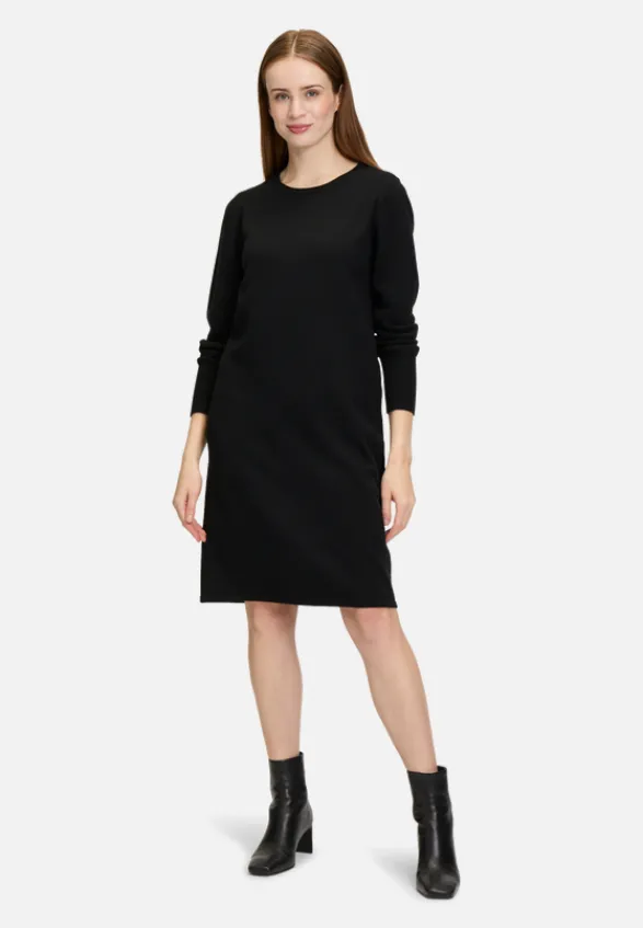 Betty Barclay Basics|Kleider*Strickkleid mit Rundhalsausschnitt Schwarz