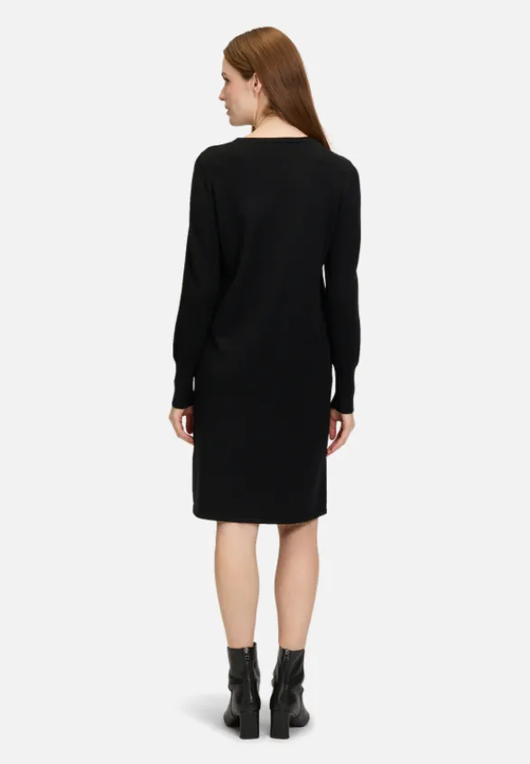 Betty Barclay Basics|Kleider*Strickkleid mit Rundhalsausschnitt Schwarz