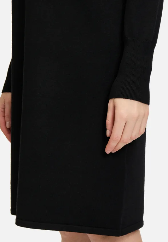 Betty Barclay Basics|Kleider*Strickkleid mit Rundhalsausschnitt Schwarz