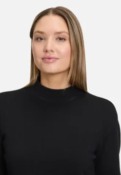 Betty Barclay Kleider*Strickkleid mit Stehkragen Schwarz