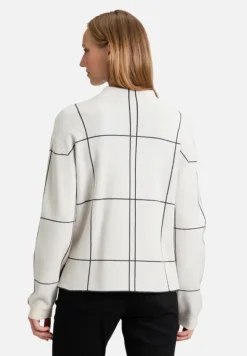 Betty Barclay Strick*Strickpullover kariert Patch Beige/Grey