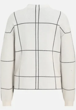 Betty Barclay Strick*Strickpullover kariert Patch Beige/Grey