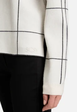 Betty Barclay Strick*Strickpullover kariert Patch Beige/Grey