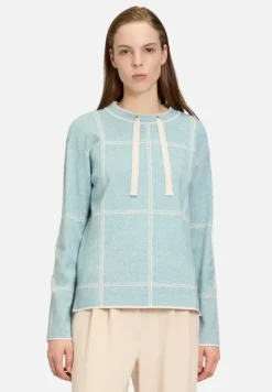 Betty Barclay Strick*Strickpullover kariert Patch Mint/Beige