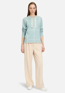 Betty Barclay Strick*Strickpullover kariert Patch Mint/Beige