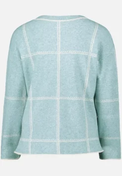 Betty Barclay Strick*Strickpullover kariert Patch Mint/Beige