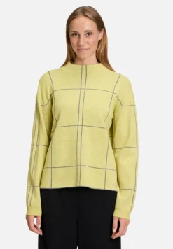 Betty Barclay Strick*Strickpullover kariert Patch Green/Grey