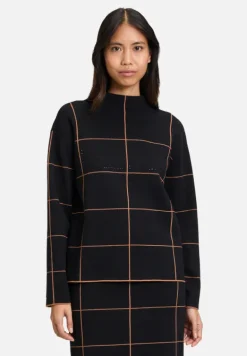 Betty Barclay Strick*Strickpullover langarm Patch Black/Brown