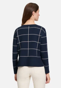 Betty Barclay Strick*Strickpullover langarm Patch Dark Blue/Nature
