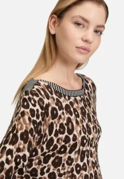 Betty Barclay Strick*Strickpullover mit Animalprint Taupe/Beige