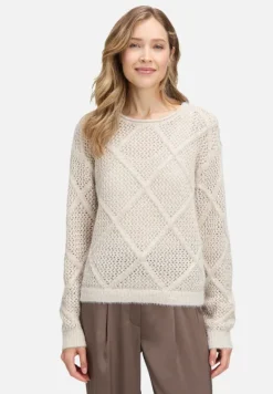 Betty Barclay Strick*Strickpullover mit Effektgarn beige