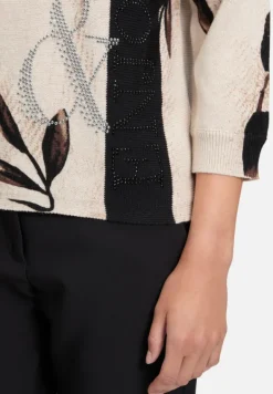 Betty Barclay Strick*Strickpullover mit Fledermausärmeln Beige/Braun
