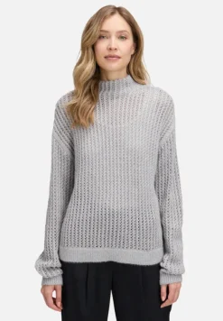 Betty Barclay Strick*Strickpullover mit hohem Kragen grau