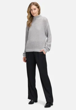 Betty Barclay Strick*Strickpullover mit hohem Kragen grau