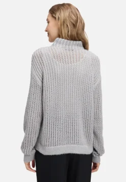 Betty Barclay Strick*Strickpullover mit hohem Kragen grau