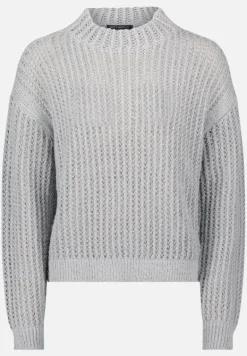 Betty Barclay Strick*Strickpullover mit hohem Kragen grau