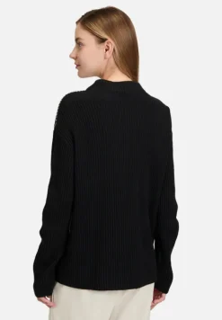 Betty Barclay Strick*Strickpullover mit Intarsie Patch Black/Beige