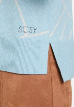 Betty Barclay Strick*Strickpullover mit Jacquard Patch Mint/Beige