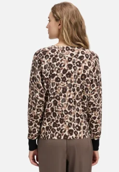 Betty Barclay Strick*Strickpullover mit Jacquard Taupe/Beige