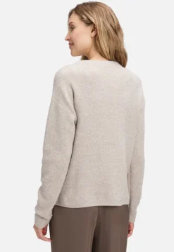 Betty Barclay Strick*Strickpullover mit Jacquard Taupe Melange