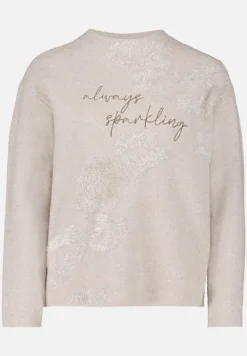 Betty Barclay Strick*Strickpullover mit Jacquard Taupe Melange