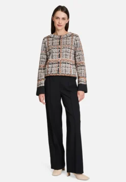 Betty Barclay Strick*Strickpullover mit Jacquard Grey/Brown