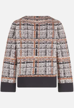 Betty Barclay Strick*Strickpullover mit Jacquard Grey/Brown