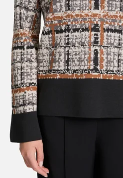 Betty Barclay Strick*Strickpullover mit Jacquard Grey/Brown
