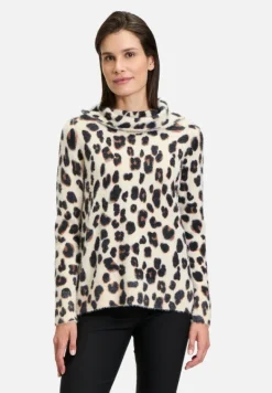 Betty Barclay Strick*Strickpullover mit Kragen Beige/Grau