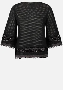 Betty Barclay Strick*Strickpullover mit Lochmuster Schwarz