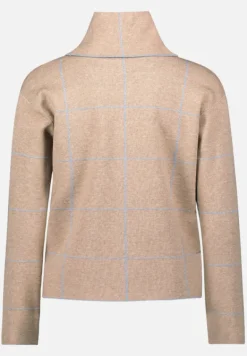 Betty Barclay Strick*Strickpullover mit Lurexfaden Patch Beige/Grey
