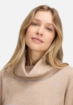 Betty Barclay Strick*Strickpullover mit Lurexfaden Patch Beige/Grey