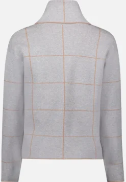 Betty Barclay Strick*Strickpullover mit Lurexfaden Patch Grey/Beige