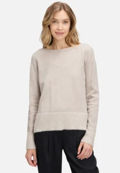 Betty Barclay Strick*Strickpullover mit Pailletten Taupe Melange