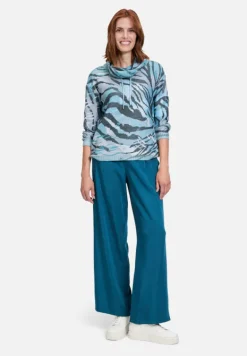Betty Barclay Strick*Strickpullover mit Print Mint/Grey