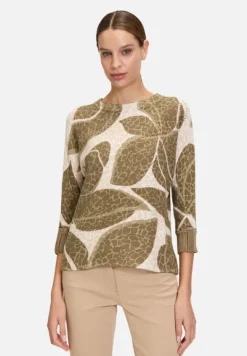 Betty Barclay Strick*Strickpullover mit Print Khaki/Nature