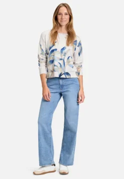 Betty Barclay Strick*Strickpullover mit Print Grey/Blue