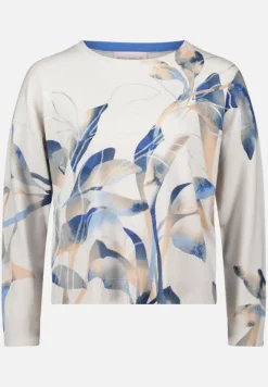 Betty Barclay Strick*Strickpullover mit Print Grey/Blue
