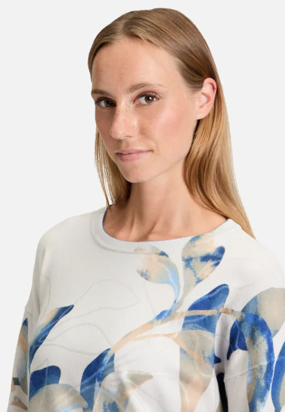 Betty Barclay Strick*Strickpullover mit Print Grey/Blue