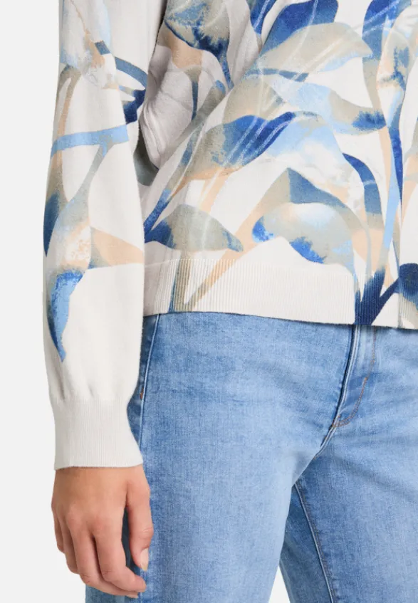 Betty Barclay Strick*Strickpullover mit Print Grey/Blue
