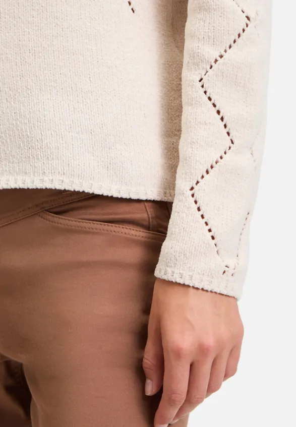 Betty Barclay Strick*Strickpullover mit Schmucksteinen Grau