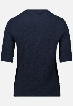 Betty Barclay Shirts*Strukturshirt mit Stehkragen dunkelblau