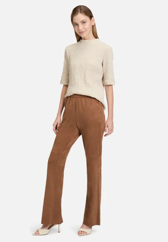 Betty Barclay Shirts*Strukturshirt mit Stehkragen beige